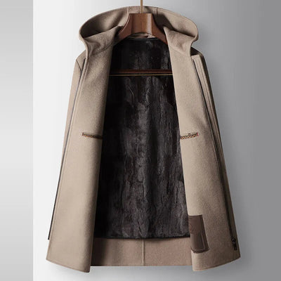 100% Woolen Hooded Coat - Lunavitae