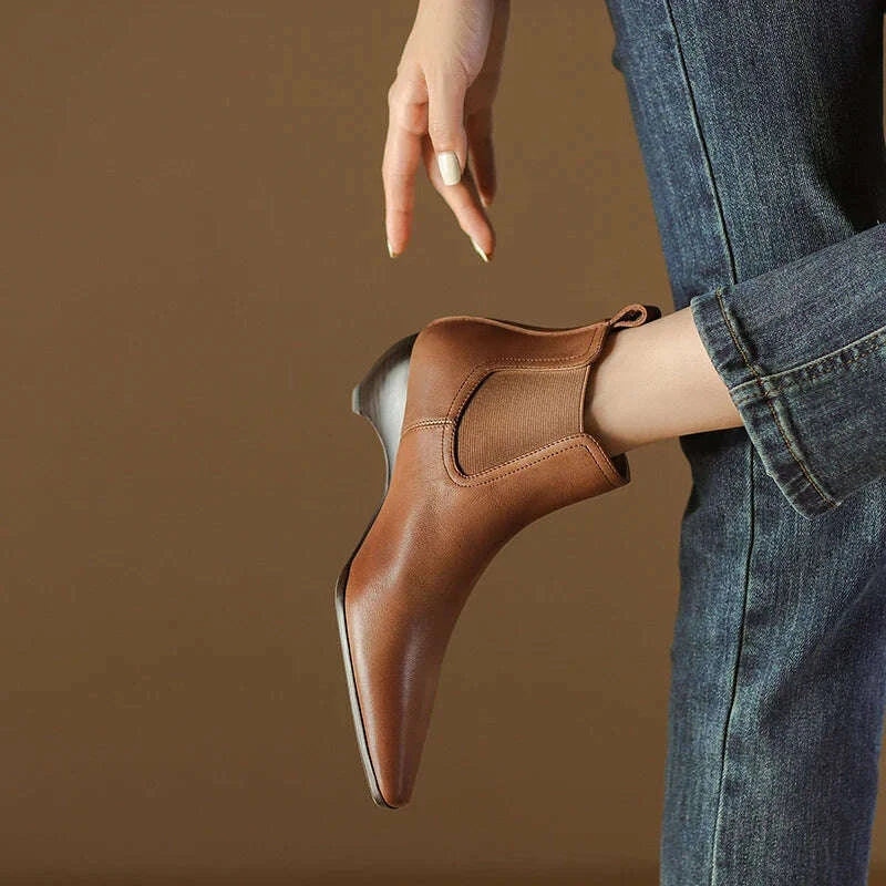 Womens Laira Genuine Leather Boots