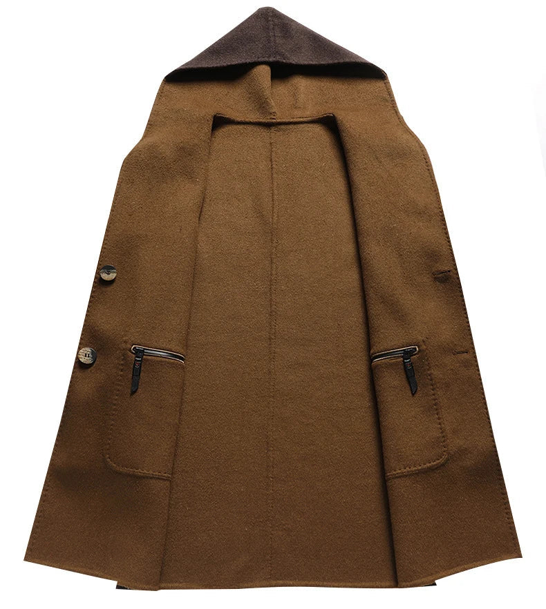 Wool Hooded Overcoat - Lunavitae
