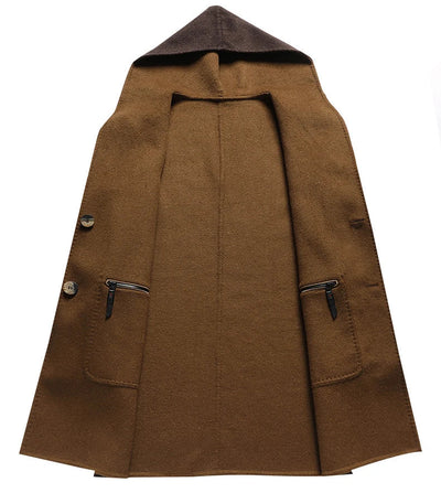 Wool Hooded Overcoat - Lunavitae