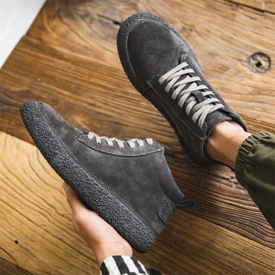 IVAN | Mens High Top Nubuck Leather Shoes
