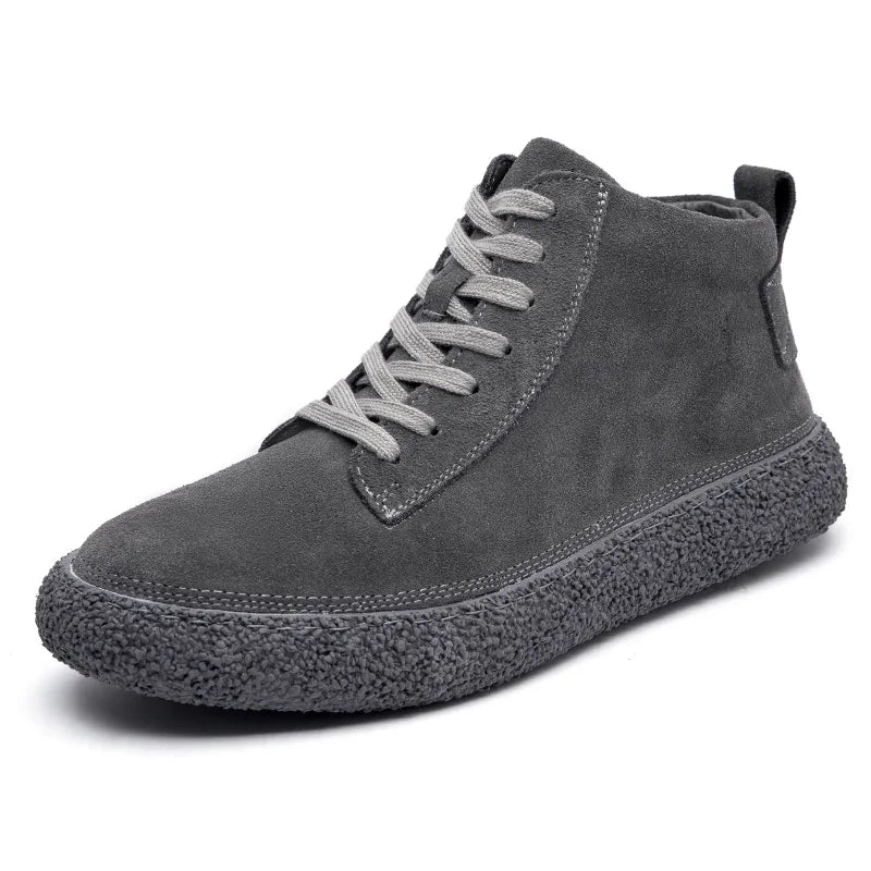 IVAN | Mens High Top Nubuck Leather Shoes