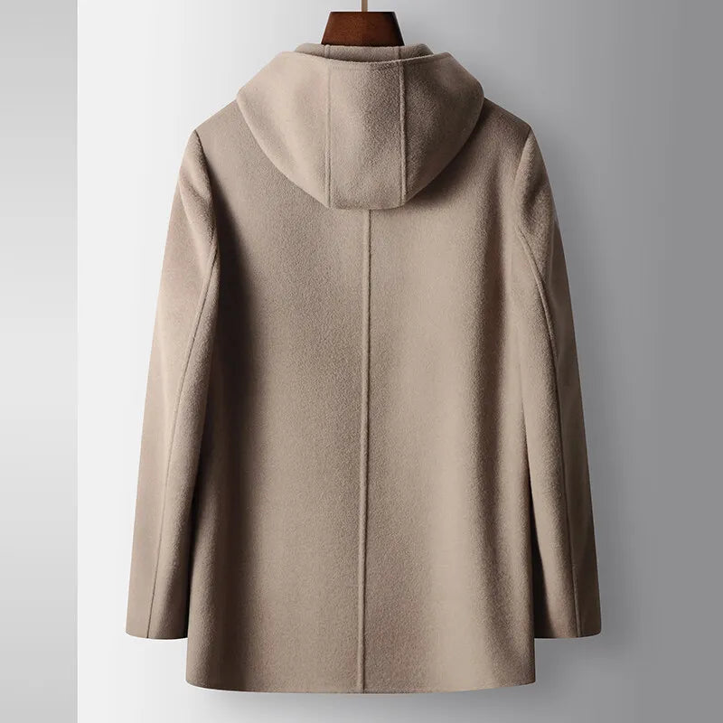 100% Woolen Hooded Coat - Lunavitae