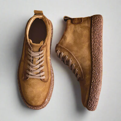 IVAN | Mens High Top Nubuck Leather Shoes