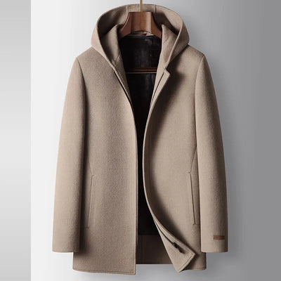 100% Woolen Hooded Coat - Lunavitae