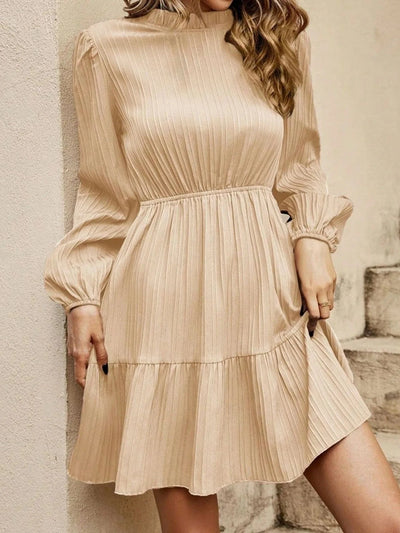 Tiered Long Sleeve Mini Dress