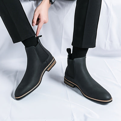 Men’s Luxe Chelsea Boots – Sleek Slip-On, All-Season Wear - Lunavitae