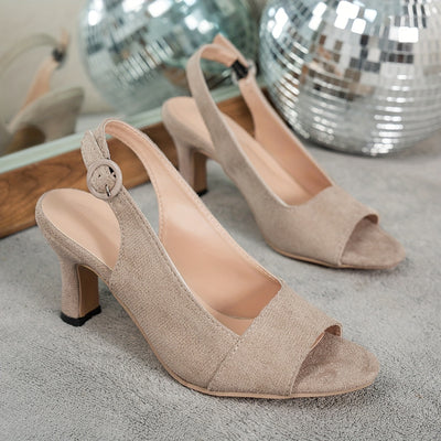 Pointed Toe Kitten Heels – Ankle Strap & Buckle - Lunavitae