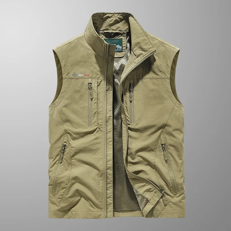 Vincent | Multi-Pocket Cargo Vest - Lunavitae