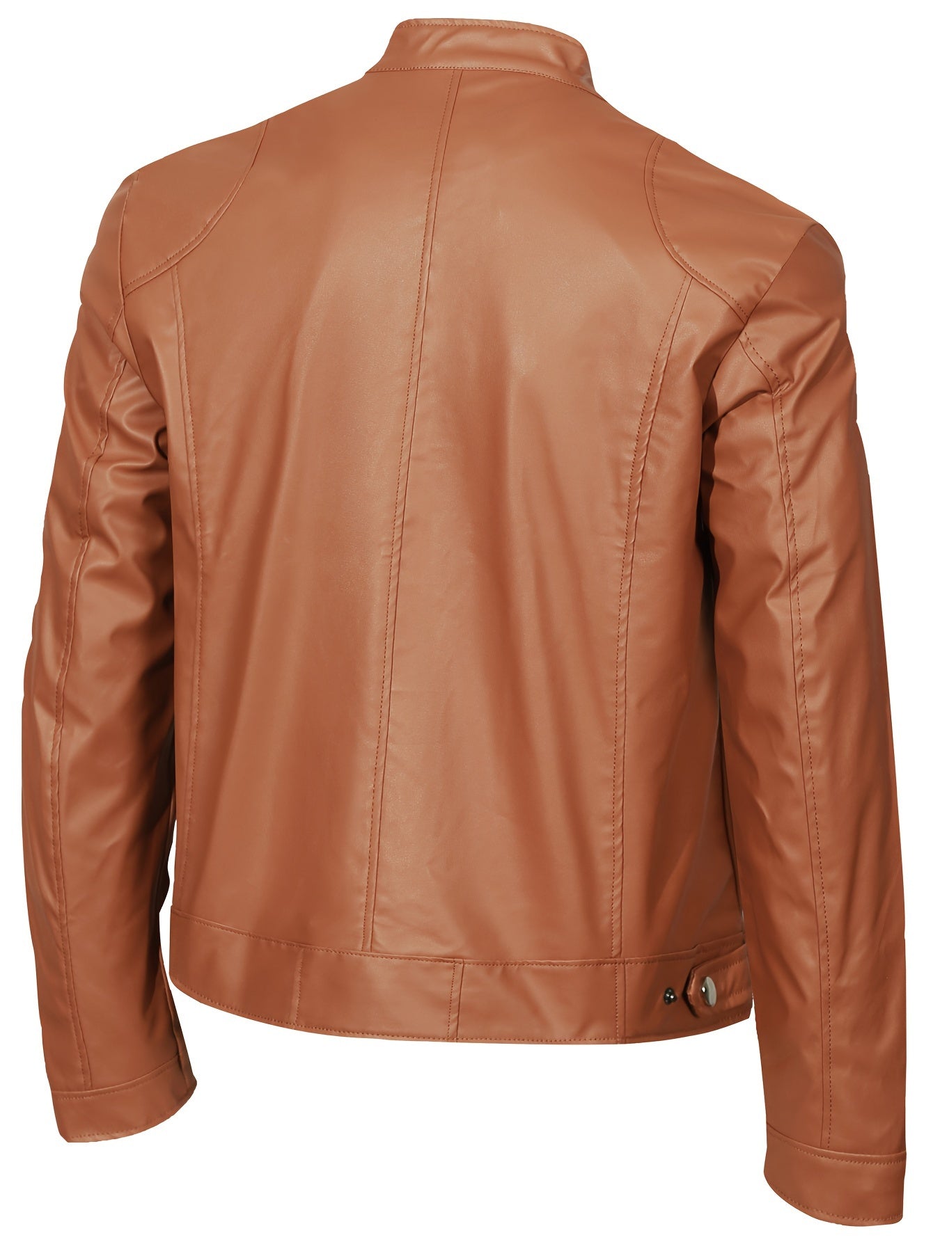 Men’s Stand Collar Windproof Motorcycle Jacket - Lunavitae