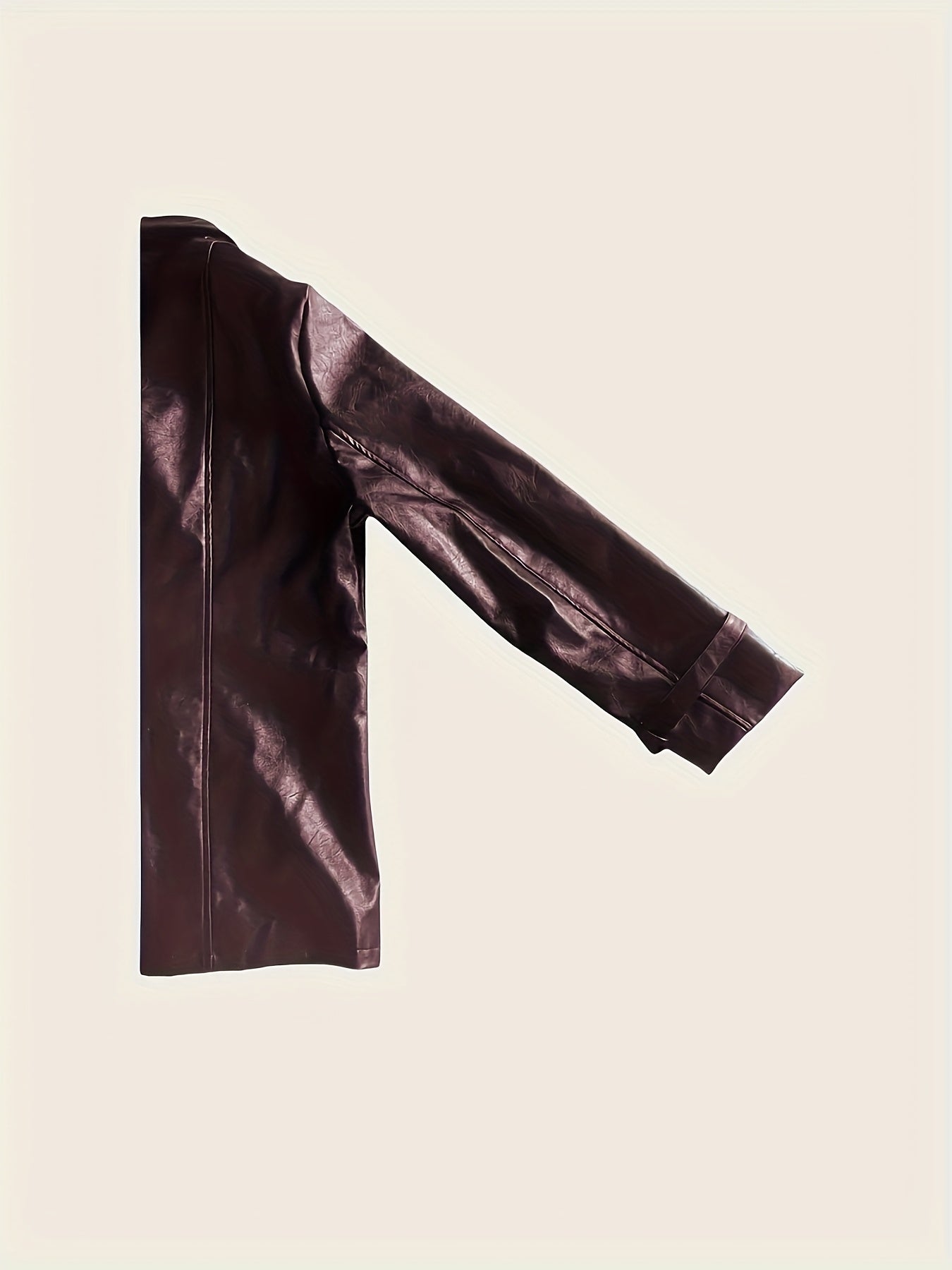 Black Faux Leather Jacket – Glossy Chic All-Season - Lunavitae