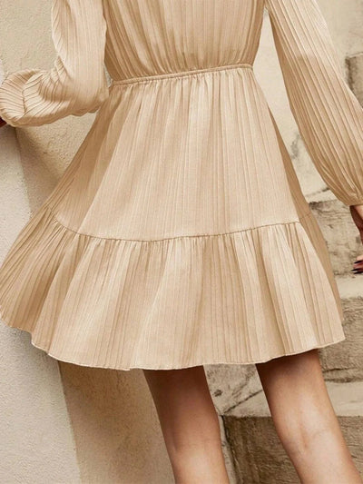 Tiered Long Sleeve Mini Dress