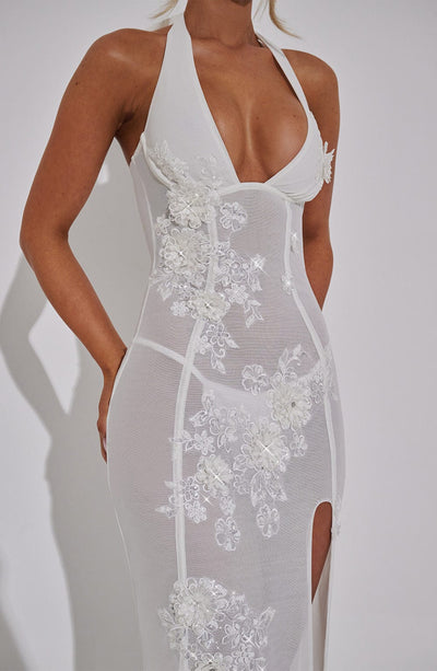 Jacqueline Maxi Dress - Ivory - Lunavitae