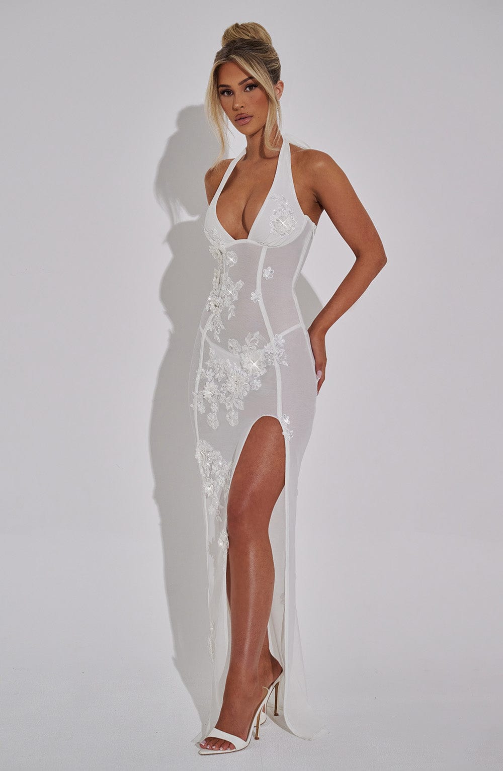 Jacqueline Maxi Dress - Ivory - Lunavitae