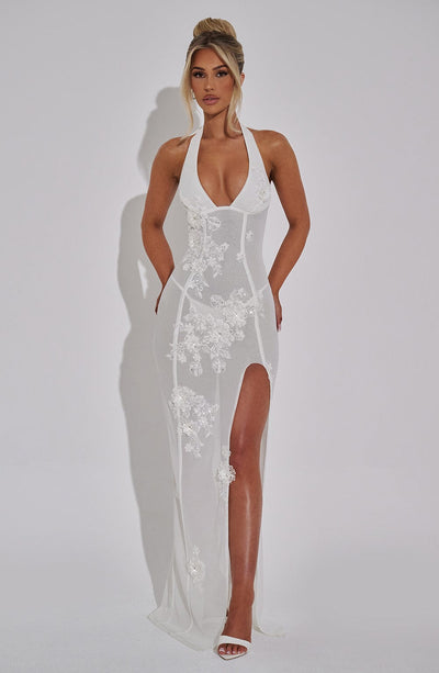 Jacqueline Maxi Dress - Ivory - Lunavitae