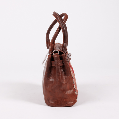 TheBerberHS Natural Leather x Kilim Handbag