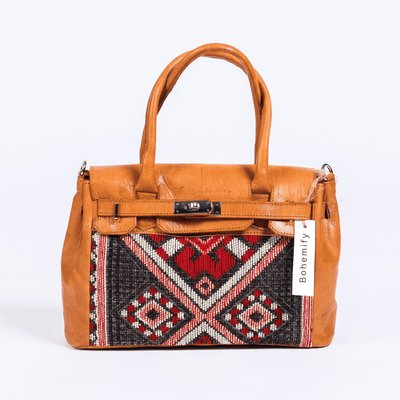 TheBerberHS Natural Leather x Kilim Handbag