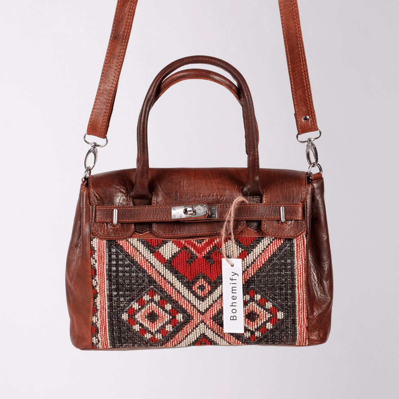 TheBerberHS Natural Leather x Kilim Handbag