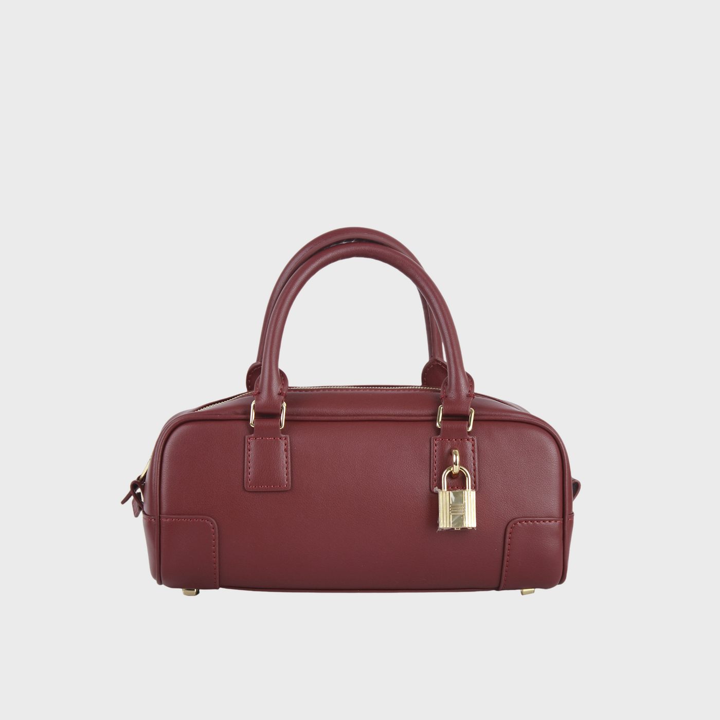 Compact Soft-Grain Leather Top Handle Bag