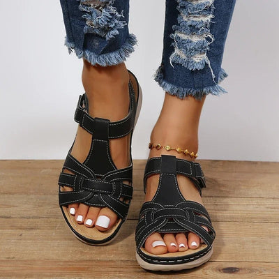 Womens Leather Orthopedic Sandals | LORAINE
