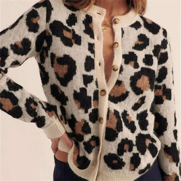 Womens Ferocia Leopard Sweater