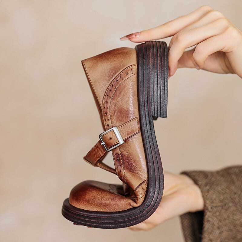 Althea™ Ladies Vintage Luxe Leather Shoes