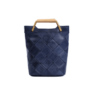 Retro Plaid Leather Shoulder Handbag