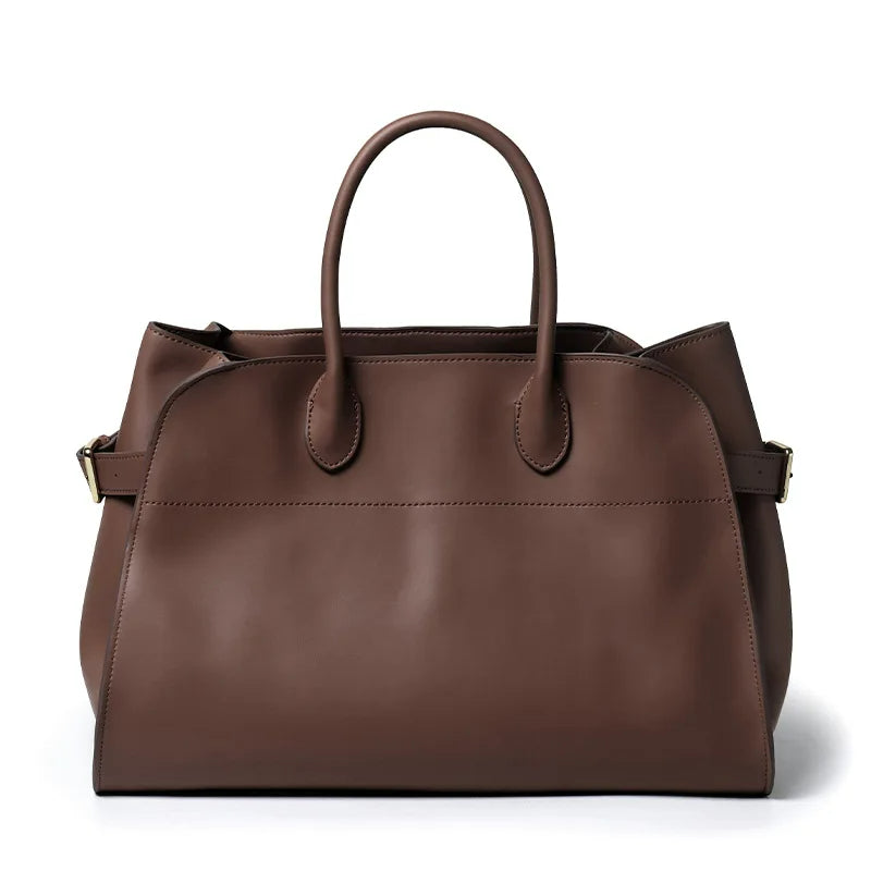 Luxurious Top-Layer Leather Tote Bag