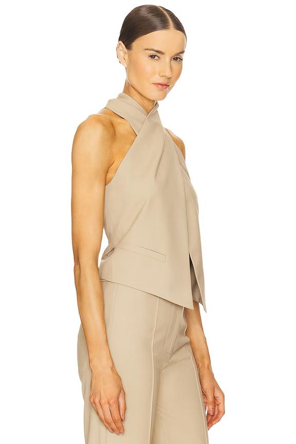 Cross Halter Neck Vest Top - Lunavitae