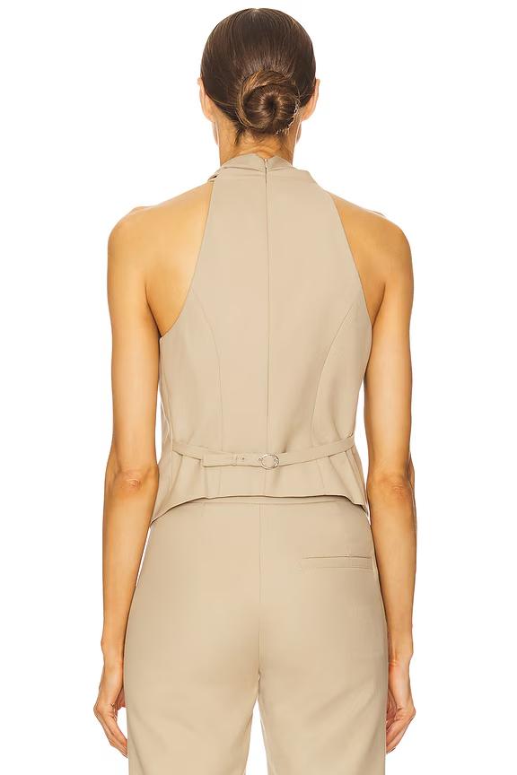 Cross Halter Neck Vest Top - Lunavitae